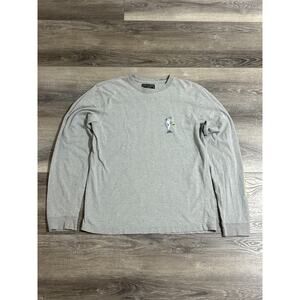 Vintage 90s Abercrombie & Fitch Fishing Beer Long Sleeve Shirt Y2K - Men’s Small